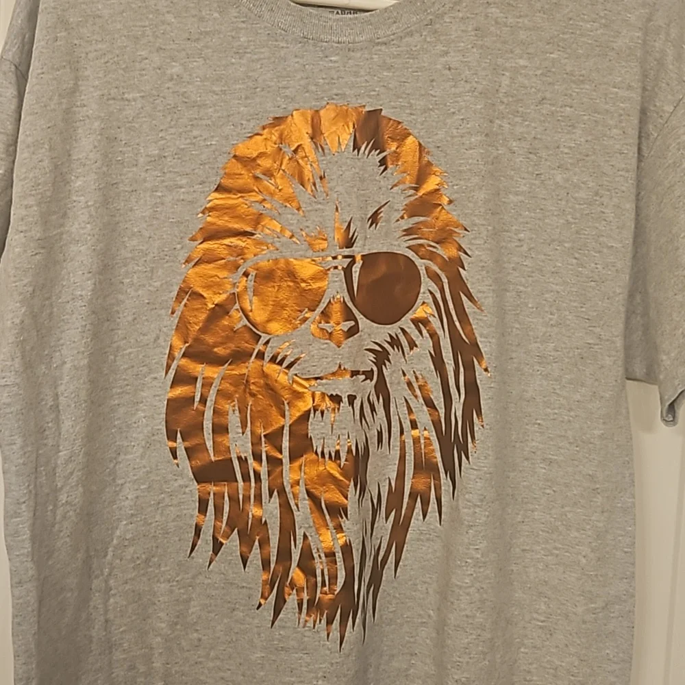 Chewbacca Gray T-shirt, Size Lg. - Picture 4 of 5